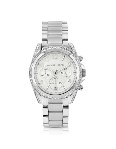 michael kors runway glitz silver watch|Runway Silver.